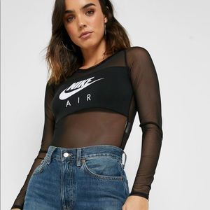 Nike Air Black Mesh Bodysuit
